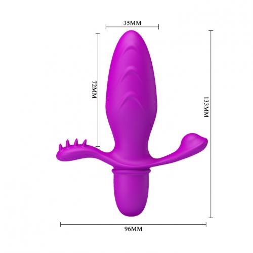 Plug Anal Triple Estimulación Fitch Pretty Love - Imagen 10