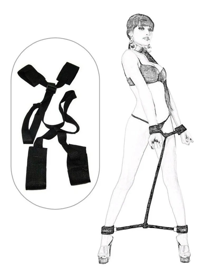 Inmobilizador De Muñecas Y Tobillos Sumision Bdsm Bondage