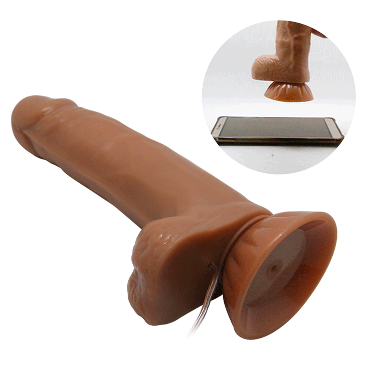 VIBRADOR ROTADOR REALISTICO EASTON PELLIZCABLE 19CM X 4 CM - Imagen 5