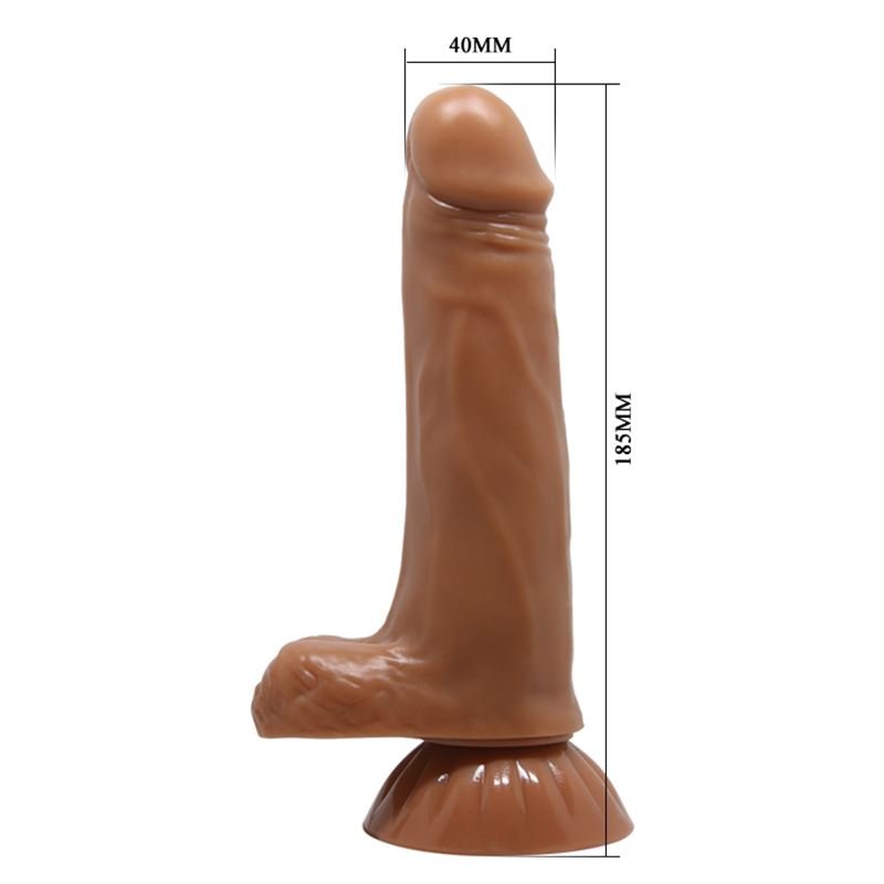 VIBRADOR ROTADOR REALISTICO EASTON PELLIZCABLE 19CM X 4 CM - Imagen 6
