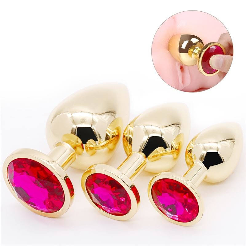 Plug Anal Metalico Set 3 Piezas Dorado - Imagen 6