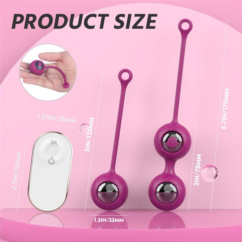 PEARL BOLAS VAGINALES VIBRADOR MULTIFUNCIONAL RECARGABLES - Imagen 12