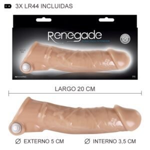 Protesis peneana con vibracion 18 x 4 cm