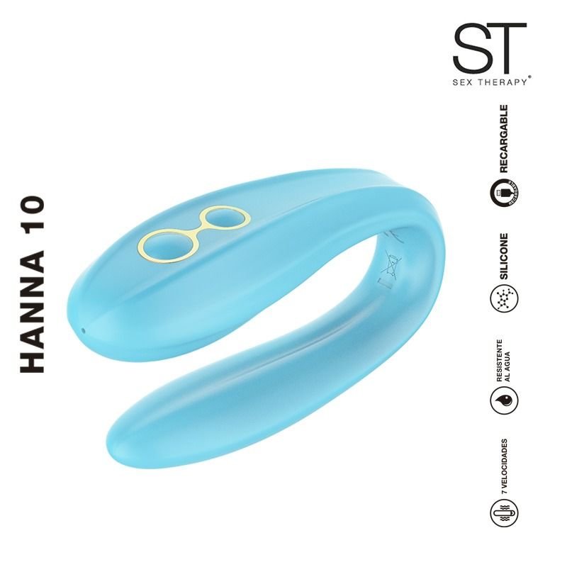 Hanna 10 Vibrador ideal para parejas Heterosexuales o usar sola