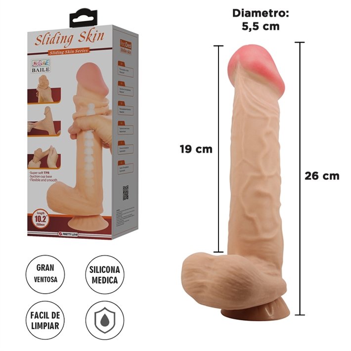 Dildo PELLISCABLE 26 cm - Imagen 2