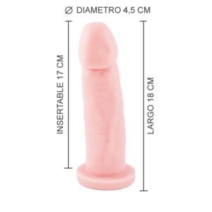 Dildo Silicona 18 x 4,5 apto Arnes