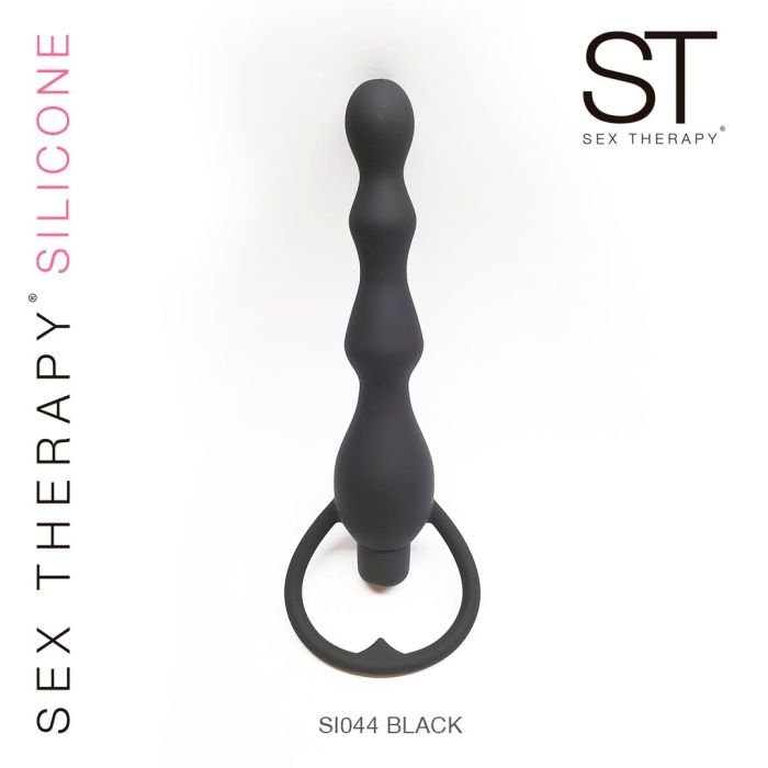 Plug anal con vibro black