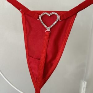 TANGA STRASS CORAZON 360 .-