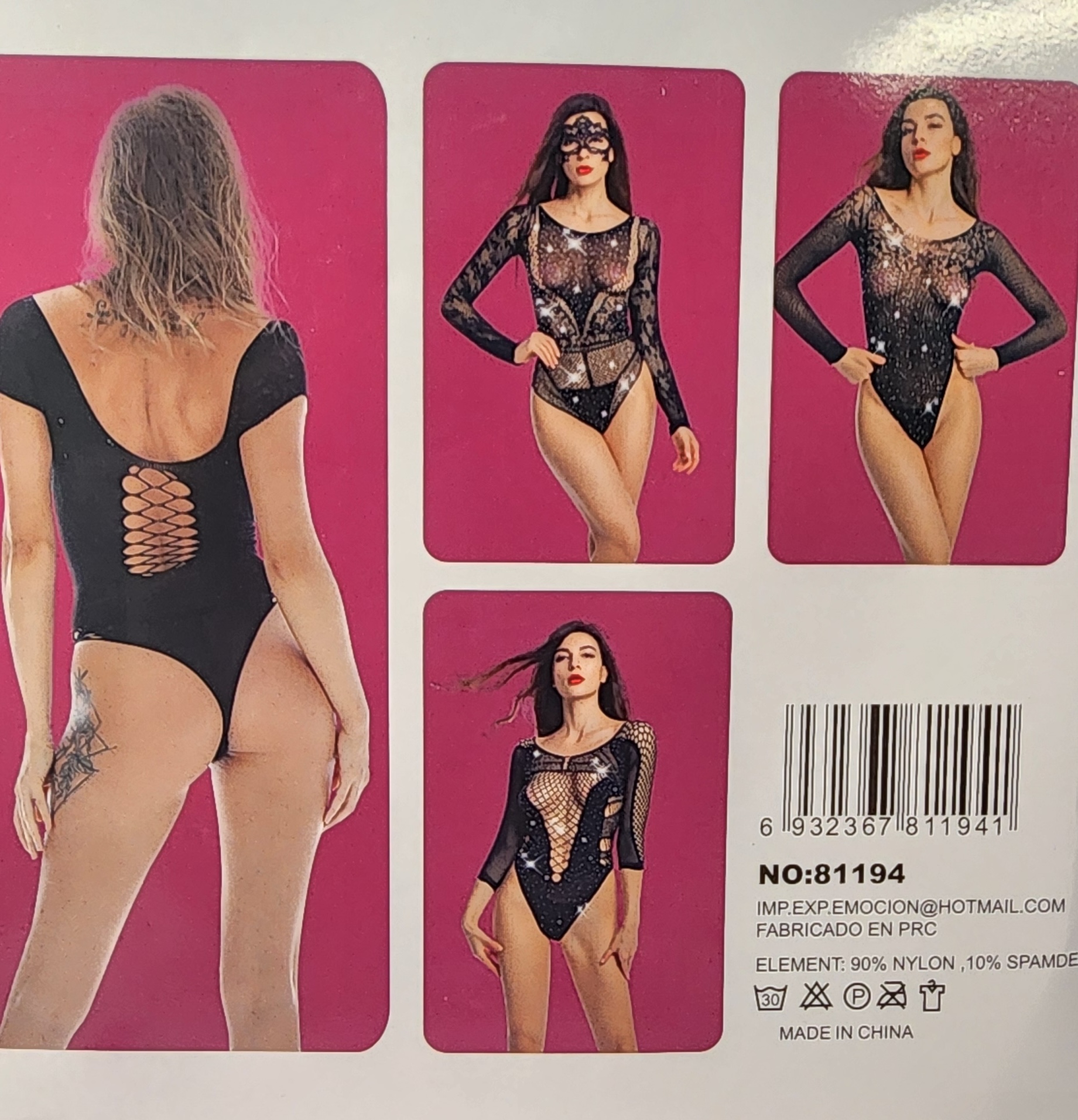 BODY SEXY LENCERIA ENCAJES LYCRA LE VICTORIA'S 81194 .- - Imagen 3