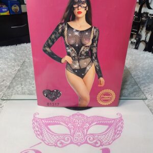 Body Sexy con Mangas, Lycracon brillos 81317 .-
