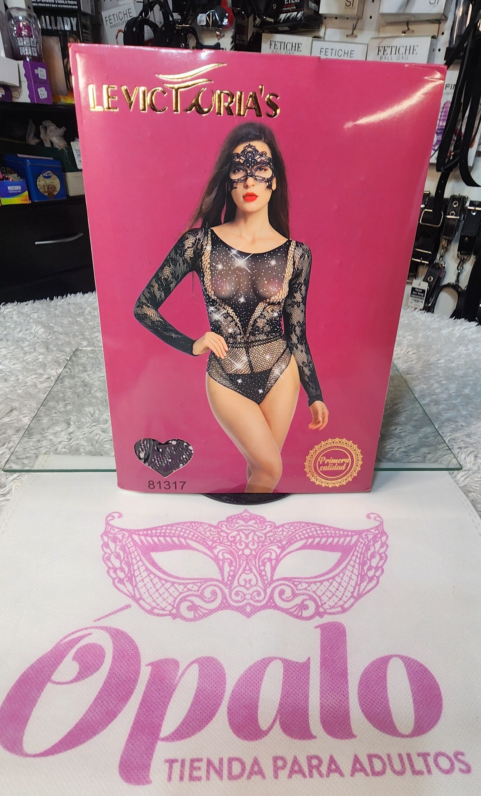 Body Sexy con Mangas, Lycracon brillos 81317 .-