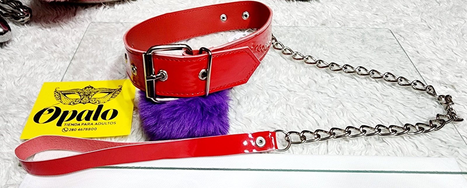 Collar charol con cadena - Imagen 5