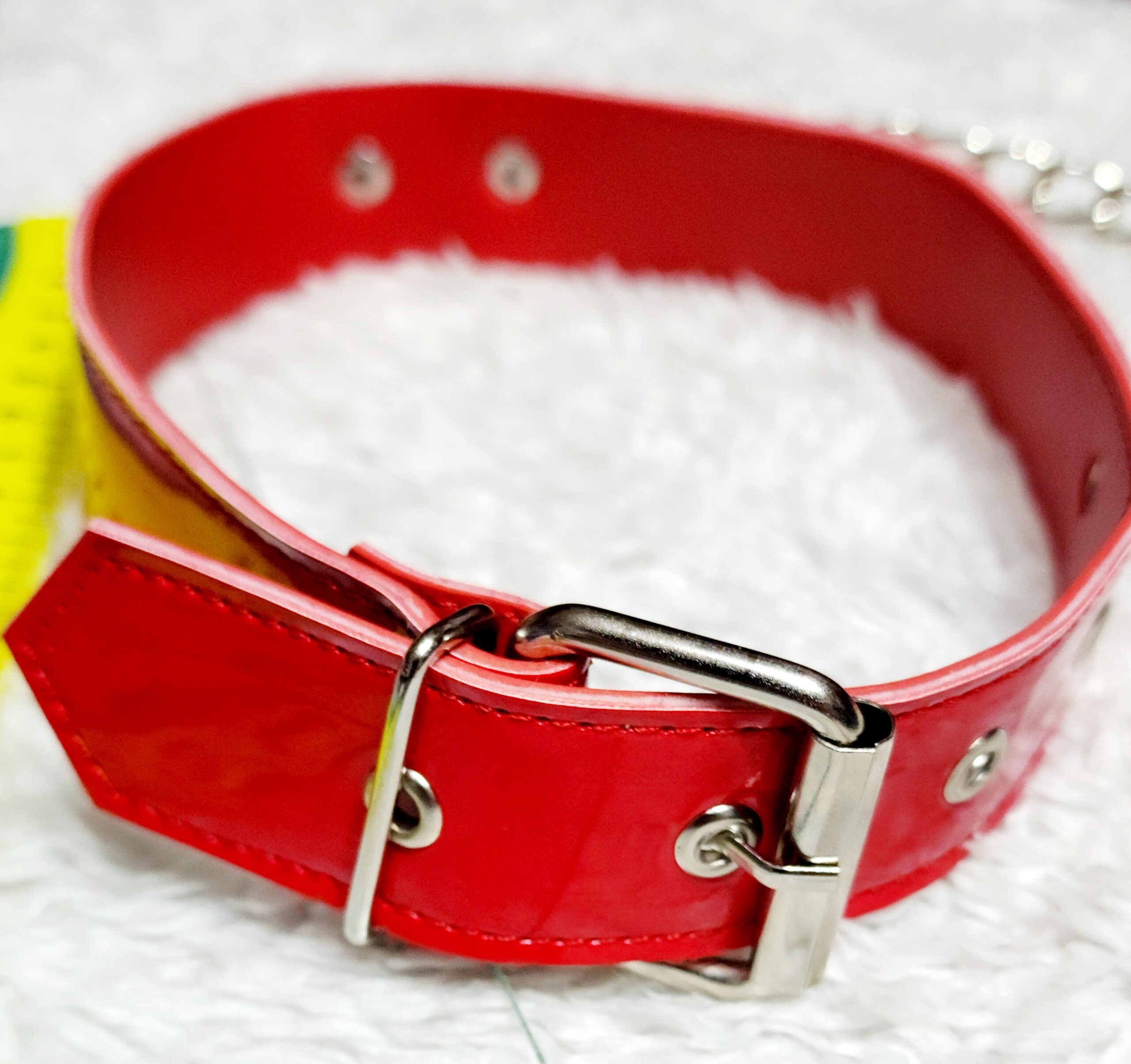 Collar charol con cadena - Imagen 2