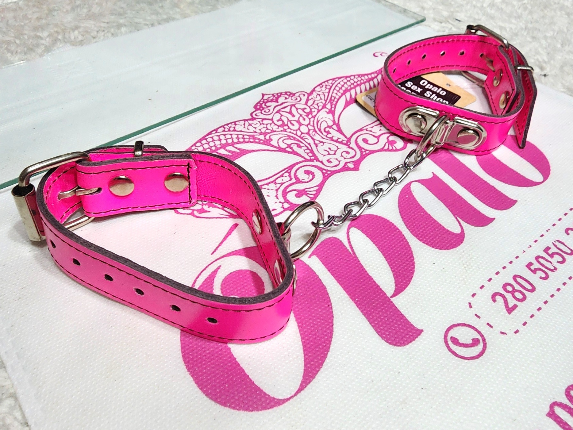 Esposas Premium Con Finas Cadenas En Rosa