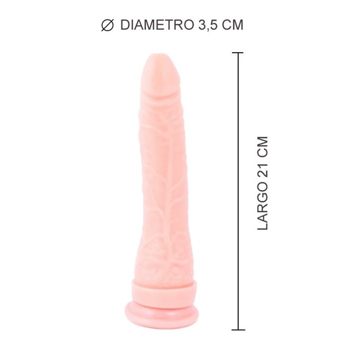 Consolador Siliconado Banana Sopapa 21cm.