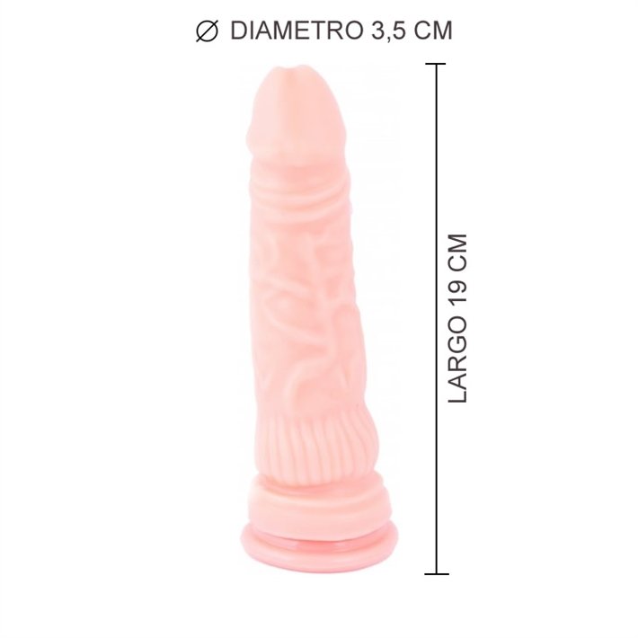 Consolador Siliconado Americano Sopapa 17cm