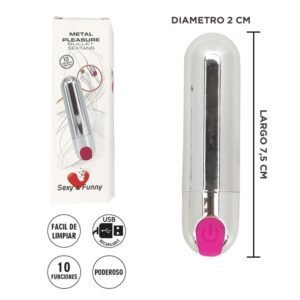 Bala vibradora varias velocidades USB