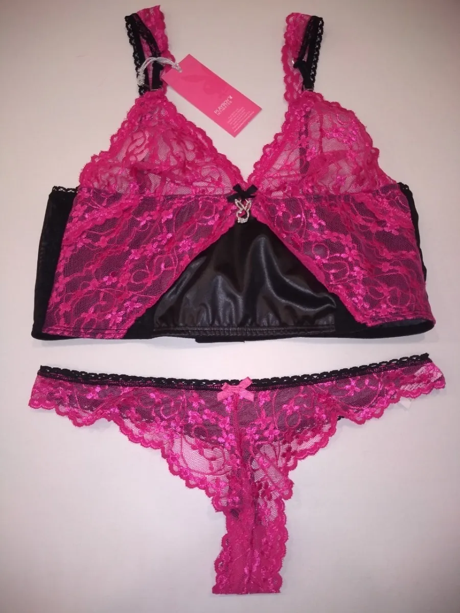 Conjunto Playboy Rosa .-
