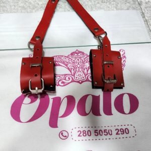 Esposas ecocuero Rojas