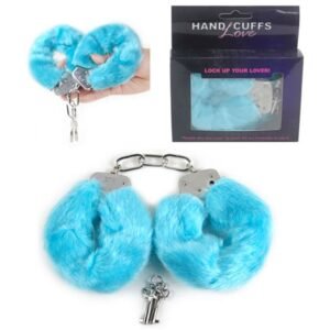 Esposas de metal con peluche