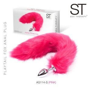 Plug anal con cola Fucsia