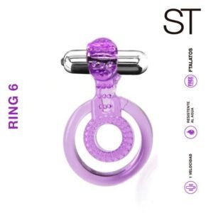 Anillo Doble Ring 6 Purple