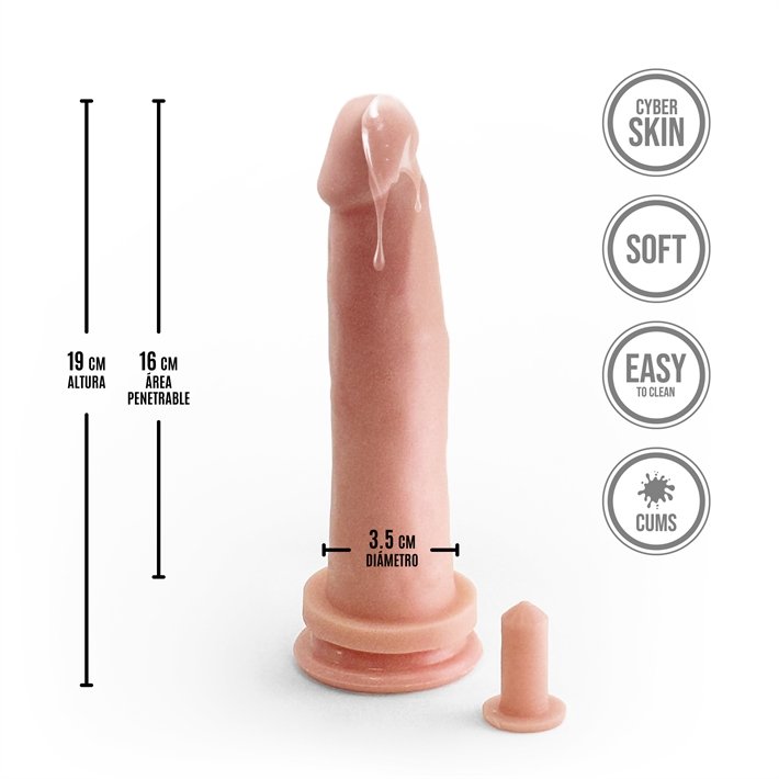 Consolador vara con Eyaculador 19cm