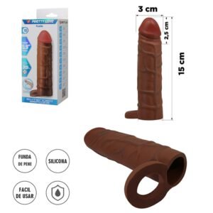 Funda de Pene Texturizada en TPR con Aro