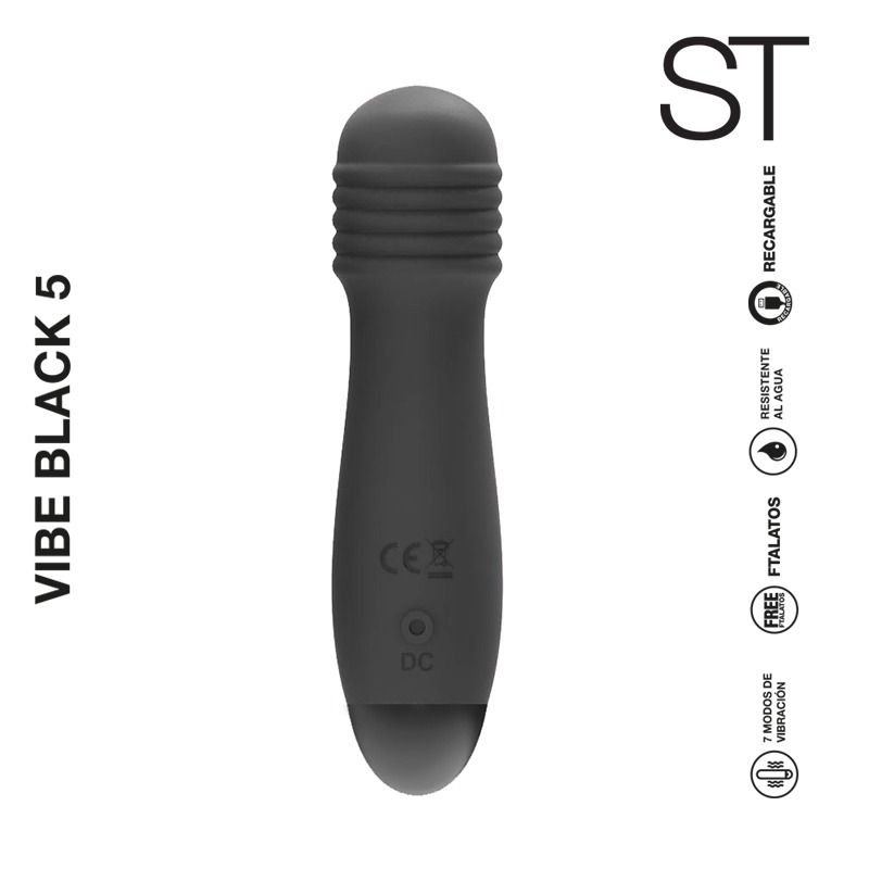 Vibrador clitoriano VIBE BLACK 5 microfono - Imagen 2