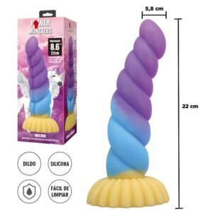 Monster Unicorn dildo con sopapa 22 cm