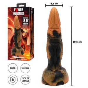 Monster Tyrannosaurus dildo con sopapa 20,5 cm