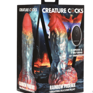 Vibrador Monstruo de silicona vibrador Rainbow Phoenix
