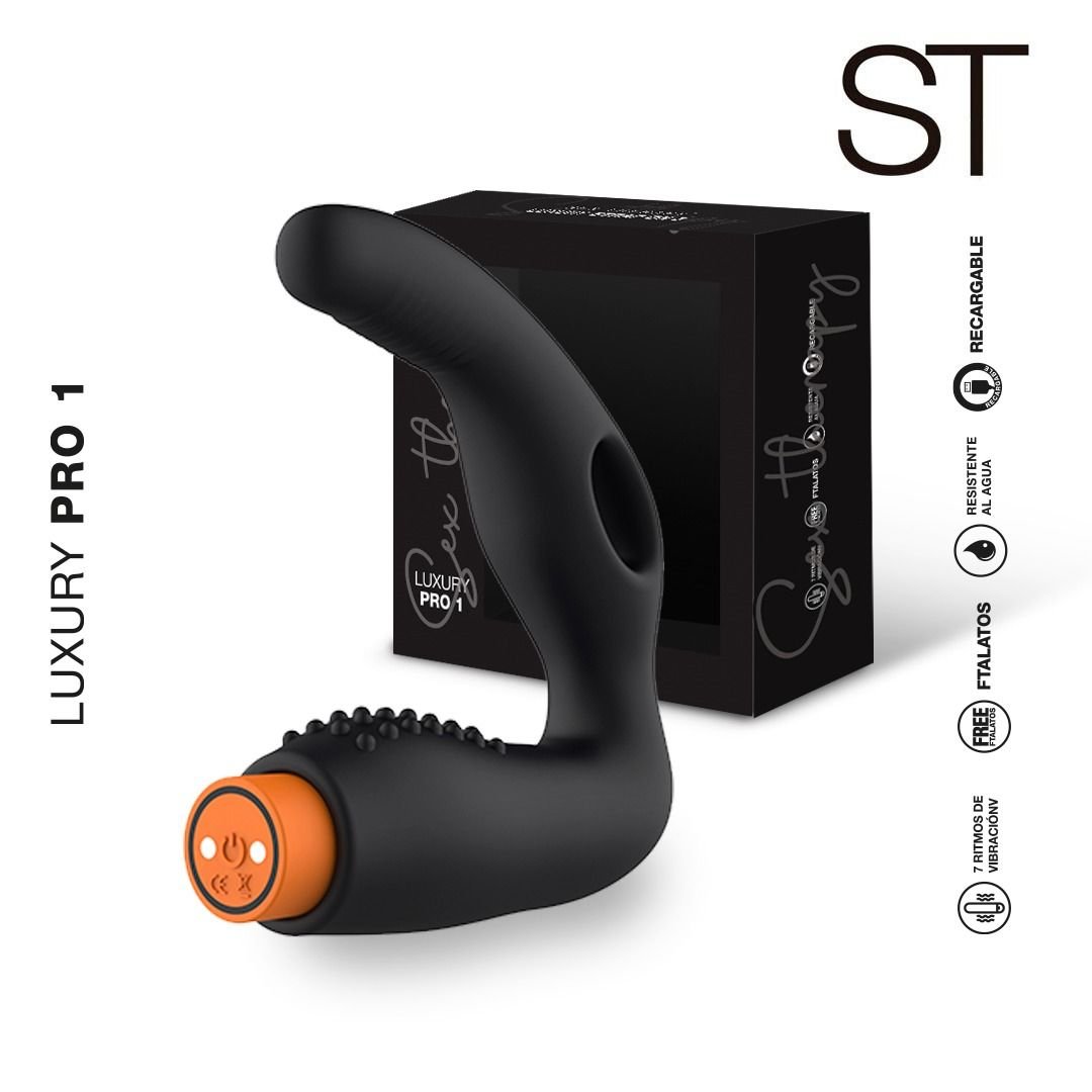 Vibrador prostatico LUXURY PRO 1 USB NEGRO - Imagen 2
