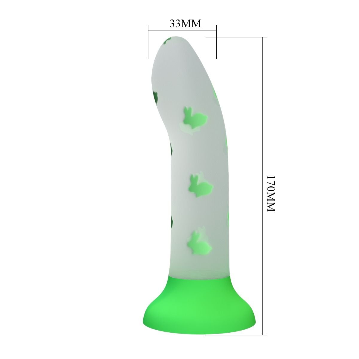 Dildo con ventosa Luninoso 17 cm - Imagen 2