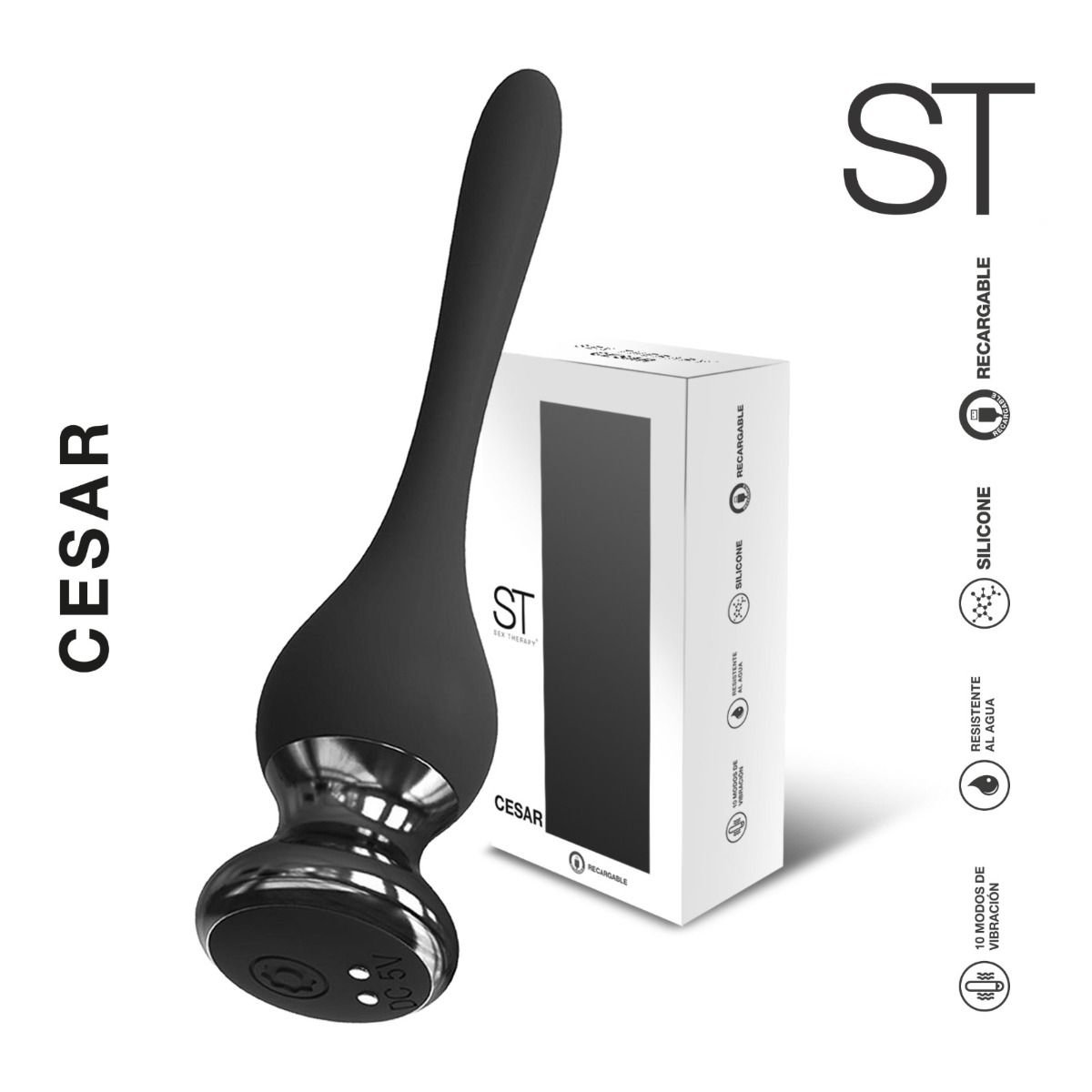 Vibrador anal Cesar 15 Cm - Imagen 3