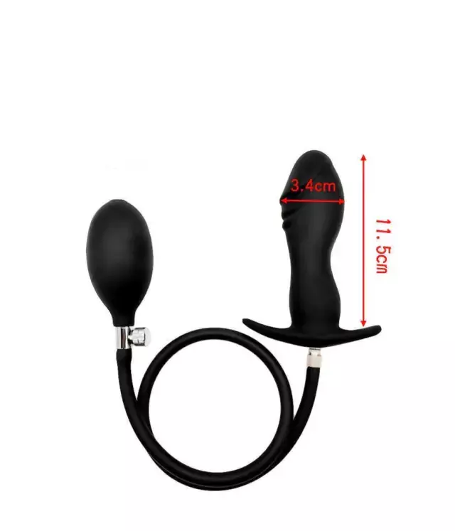 Plug inflable pene con cabeza 15 cm - Imagen 3