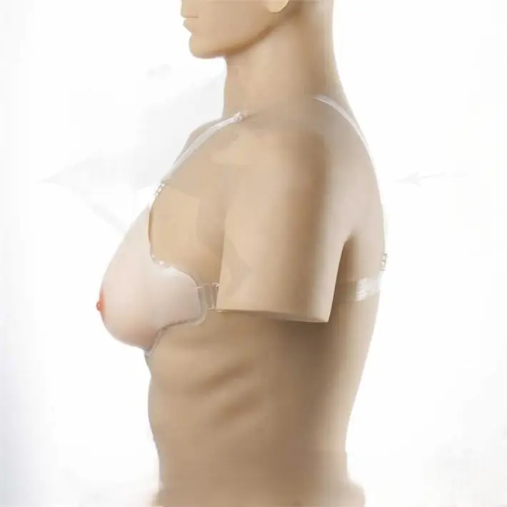 Prótesis de Mama Externa de Silicona Realista con Tirantes Ajustables - Imagen 2