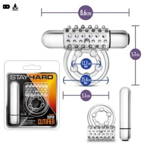Anillo retardador y estimulador con bala vibradora de 10 velocidades