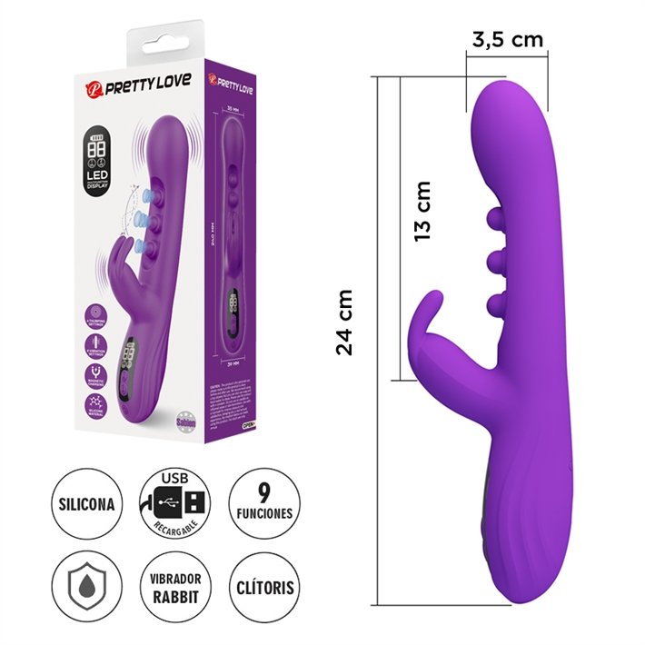 Estimulador Sabien - Vibrador Rabbit - Morado - Imagen 6