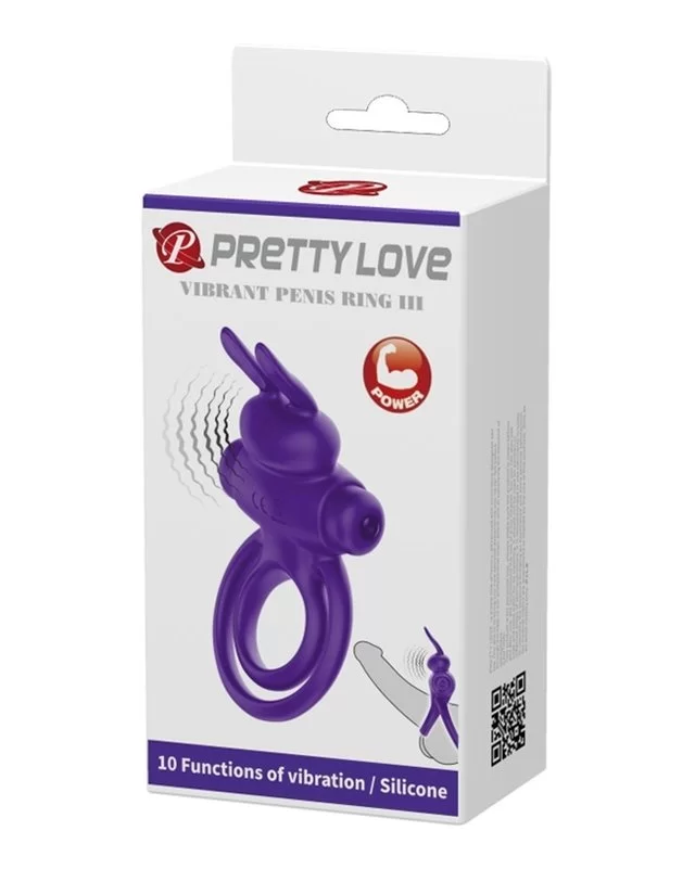 PRETTY LOVE BUNNY COCK RING 2. Anillo con vibro - Imagen 2