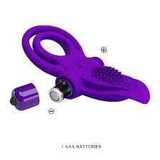 Anillo Pretty Love Violeta lengua con Vibro - Imagen 2