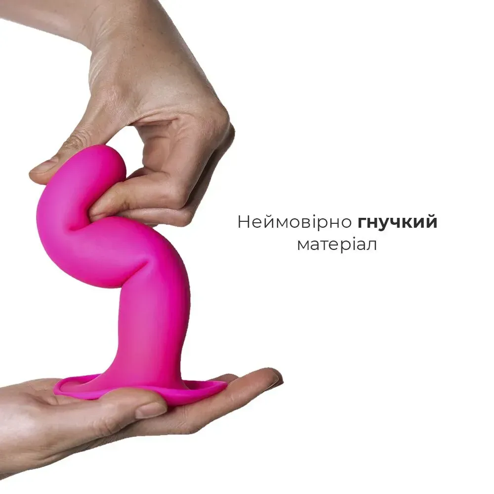 HITSENS 4 - Dildo Termoreactivo de Silicona de Doble Densidad (Color Rosa Fuerte) - Imagen 4