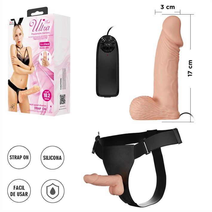 Arnés Strap-On Realista Ultra Passionate Harness- 18 cm